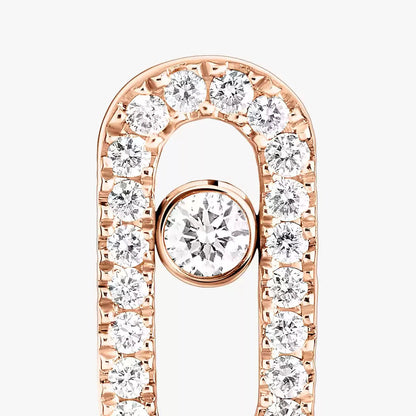 [Max Jewelry]Move Uno Diamond Earrings