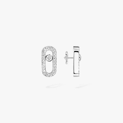 [Max Jewelry]Move Uno Diamond Earrings