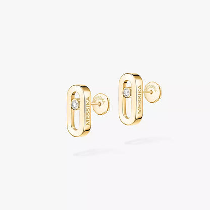 [Max Jewelry]Move Uno Diamond Stud Earrings