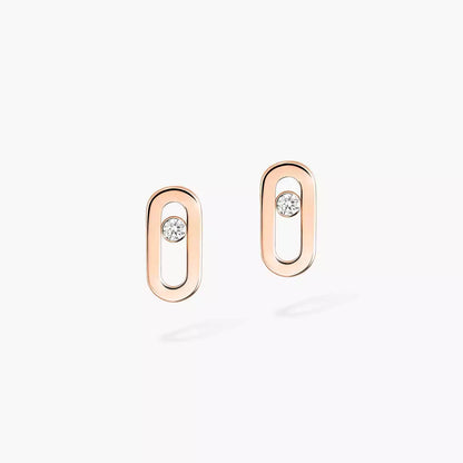 [Max Jewelry]Move Uno Diamond Stud Earrings