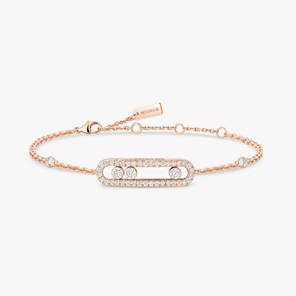 [Max Jewelry]Pavé Baby Move Diamond Bracelet