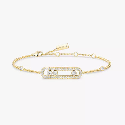 [Max Jewelry]Pavé Baby Move Diamond Bracelet