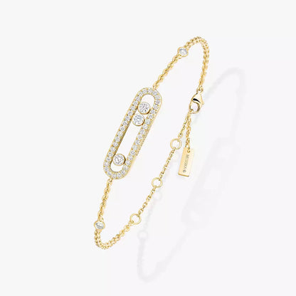 [Max Jewelry]Pavé Baby Move Diamond Bracelet