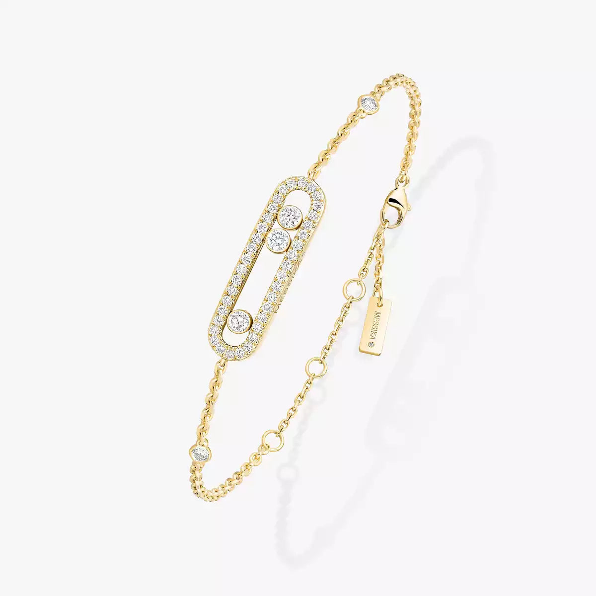 [Plus&Max]Pavé Baby Move Diamond Bracelet