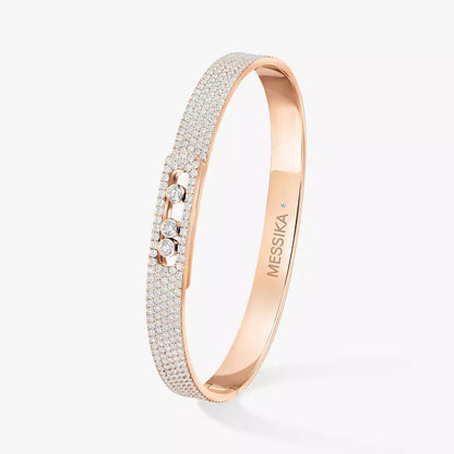 [Max Jewelry]Move Noa Full Pavé Diamond Bangle Bracelet