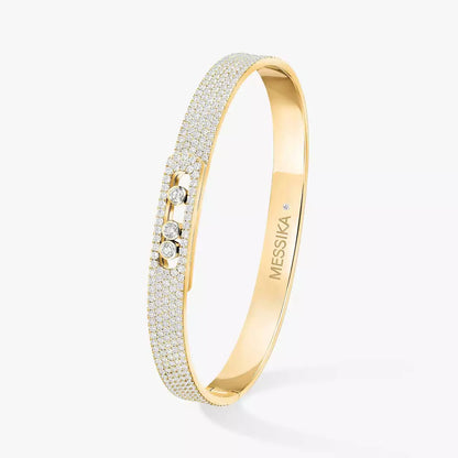 [Max Jewelry]Move Noa Full Pavé Diamond Bangle Bracelet