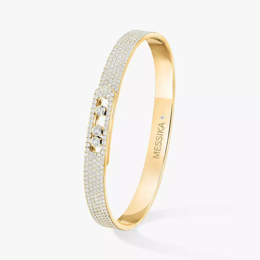 [Max Jewelry]Move Noa Full Pavé Diamond Bangle Bracelet