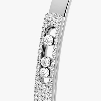 [Max Jewelry]Move Noa Rose Gold Pavé Diamond Bangle Bracelet