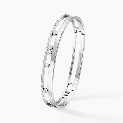 [Max Jewelry]Move Romane Diamond Bangle Bracelet