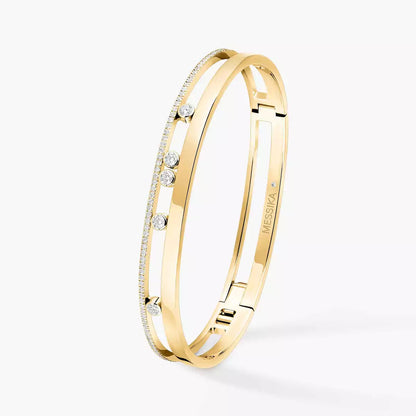 [Max Jewelry]Move Romane Diamond Bangle Bracelet