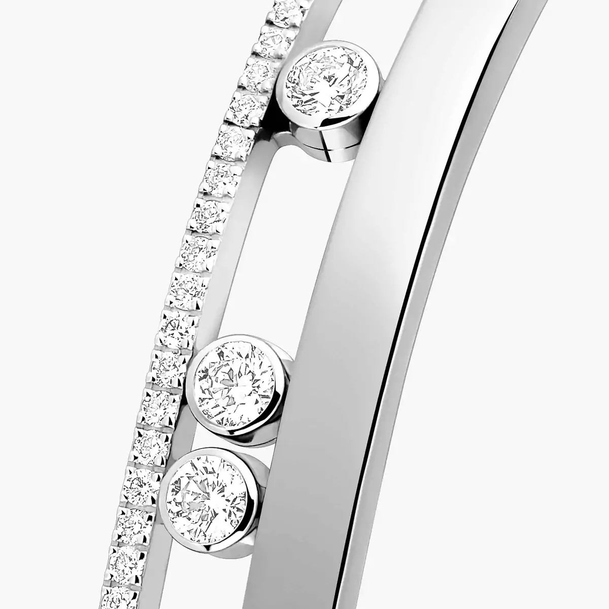[Max Jewelry]Move Romane Diamond Bangle Bracelet