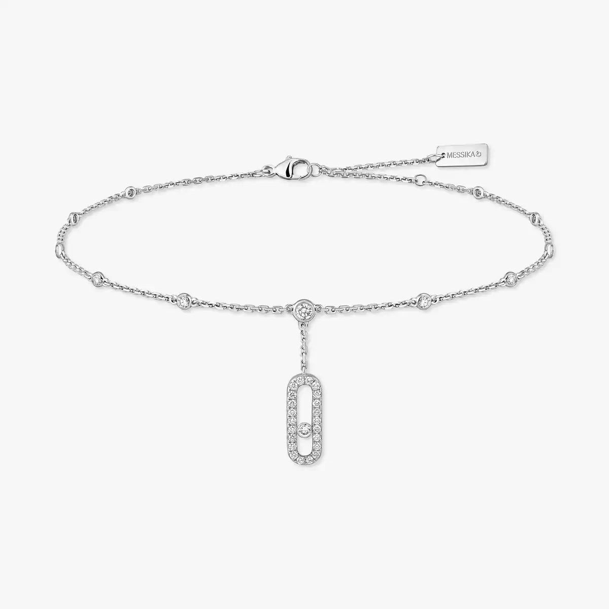 [Max Jewelry] Move Uno pavé ankle bracelet