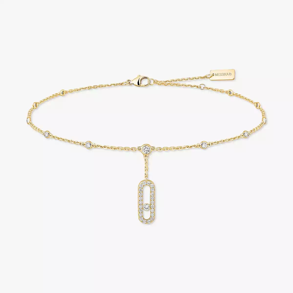 [Max Jewelry] Move Uno pavé ankle bracelet