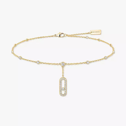 [Max Jewelry] Move Uno pavé ankle bracelet