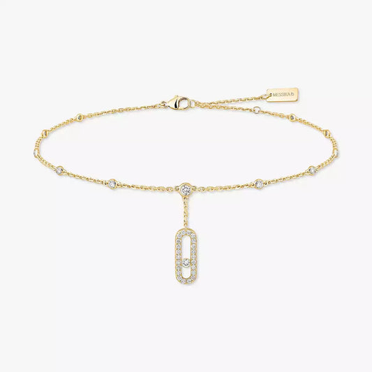 [Max Jewelry] Move Uno pavé ankle bracelet