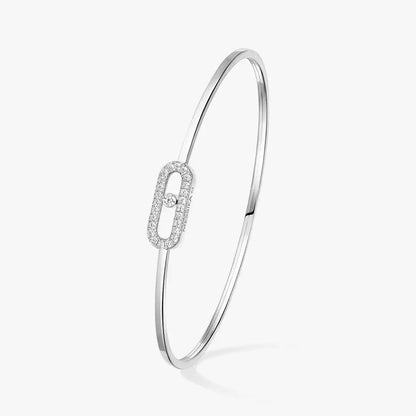 [Max Jewelry]Move Uno pavé flex bangle medium