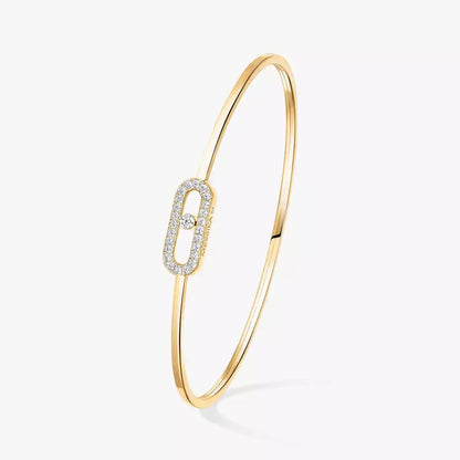 [Max Jewelry]Move Uno pavé flex bangle medium