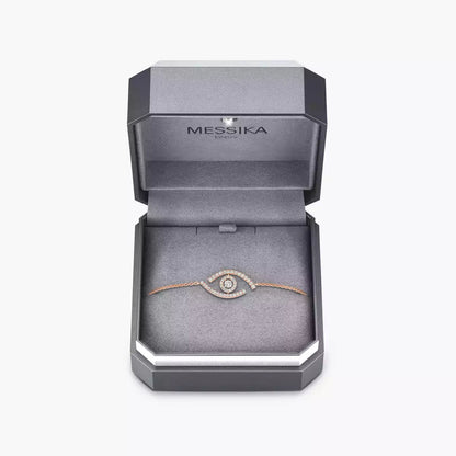 [Max Jewelry]Lucky Eye Pave-Set Diamond Bracelet