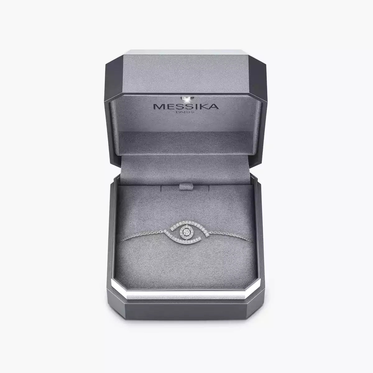 [Max Jewelry]Lucky Eye Pave-Set Diamond Bracelet
