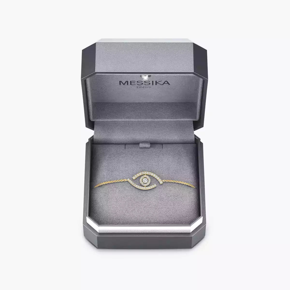 [Max Jewelry]Lucky Eye Pave-Set Diamond Bracelet