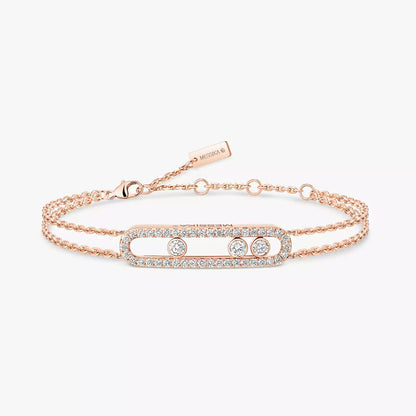 [Max Jewelry] Move Classique pavé bracelet