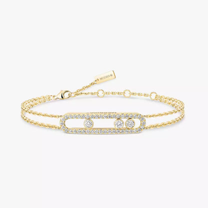 [Max Jewelry] Move Classique pavé bracelet
