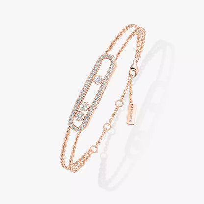 [Max Jewelry] Move Classique pavé bracelet