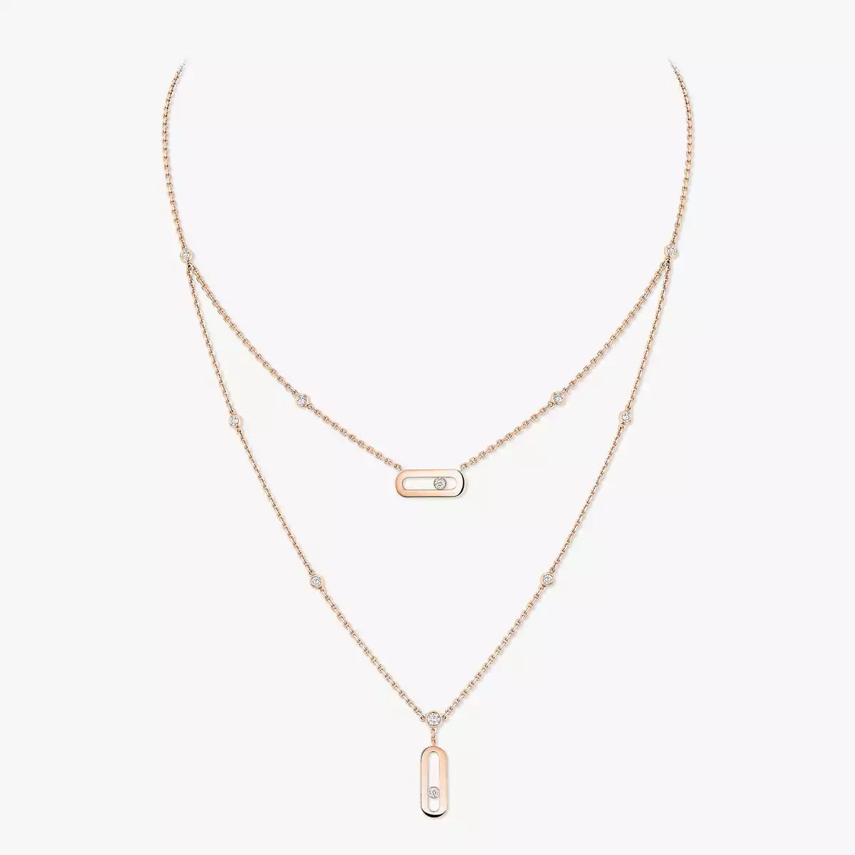 [Max Jewelry] Move Uno Diamond Necklace