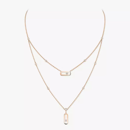[Max Jewelry] Move Uno Diamond Necklace