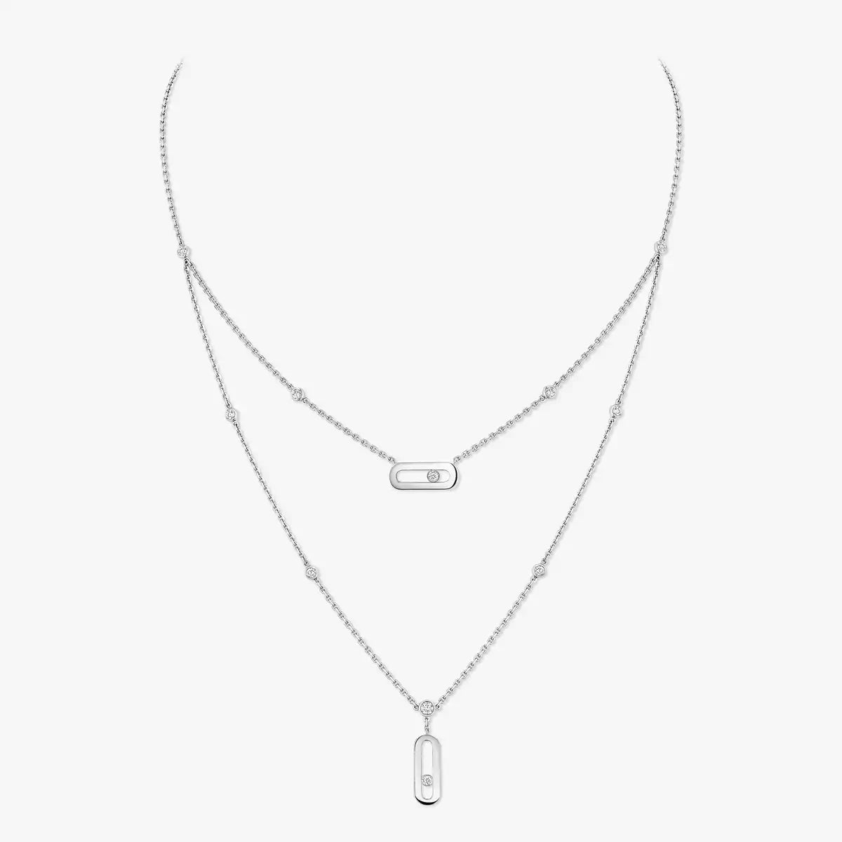 [Max Jewelry] Move Uno Diamond Necklace