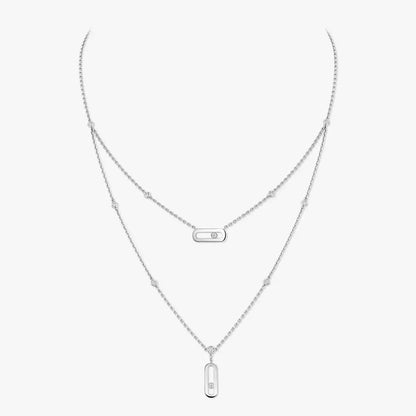 [Max Jewelry] Move Uno Diamond Necklace