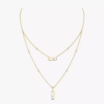 [Max Jewelry] Move Uno Diamond Necklace