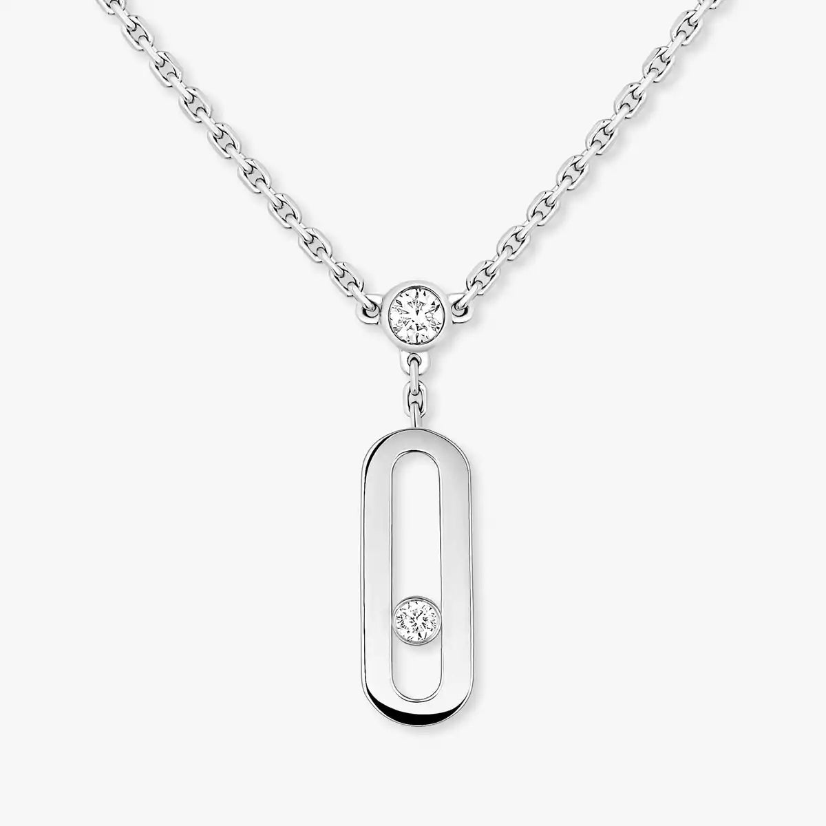 [Max Jewelry] Move Uno Diamond Necklace