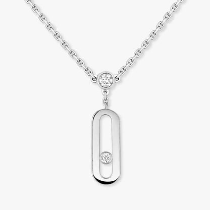 [Max Jewelry] Move Uno Diamond Necklace