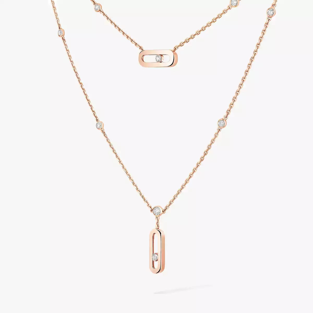 [Max Jewelry] Move Uno Diamond Necklace