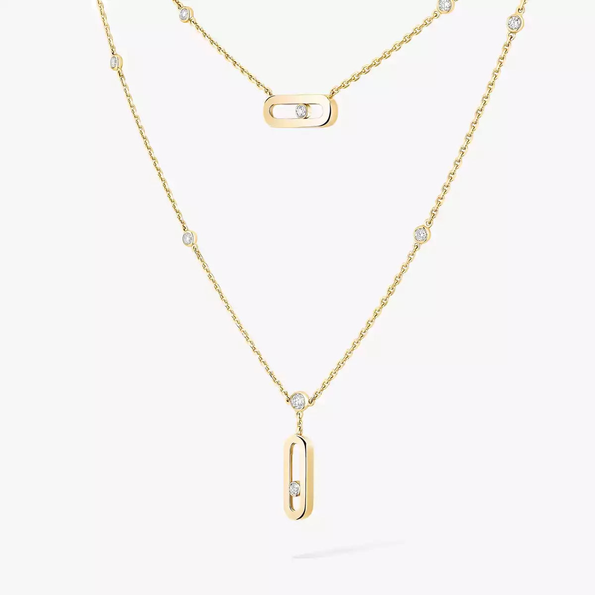 [Max Jewelry] Move Uno Diamond Necklace