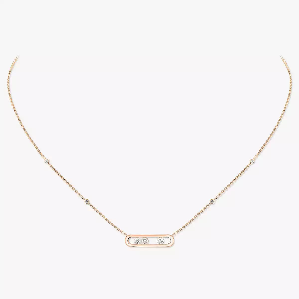 [Max Jewelry] Baby Move Gold Diamond Necklace
