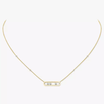 [Max Jewelry] Baby Move Gold Diamond Necklace