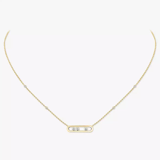 [Max Jewelry] Baby Move Gold Diamond Necklace