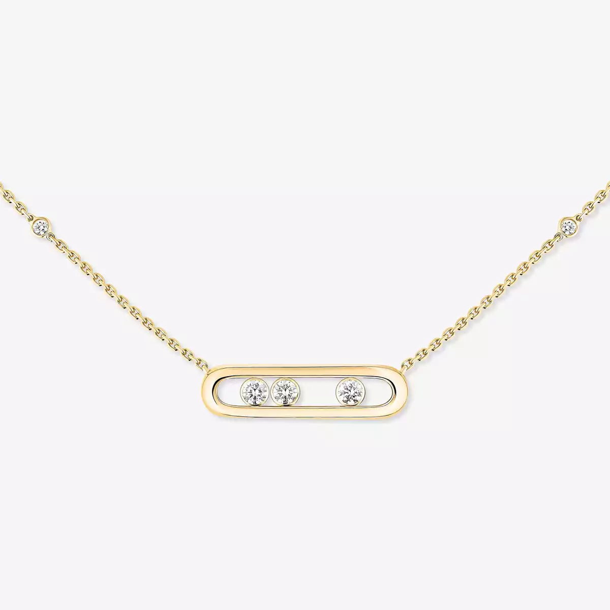 [Max Jewelry] Baby Move Gold Diamond Necklace