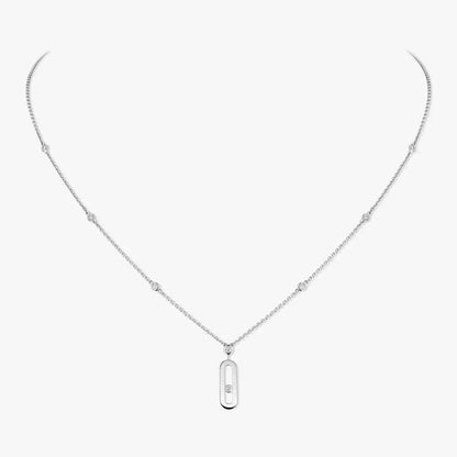 [Max Jewelry] Move Uno Gold Diamond Long Necklace