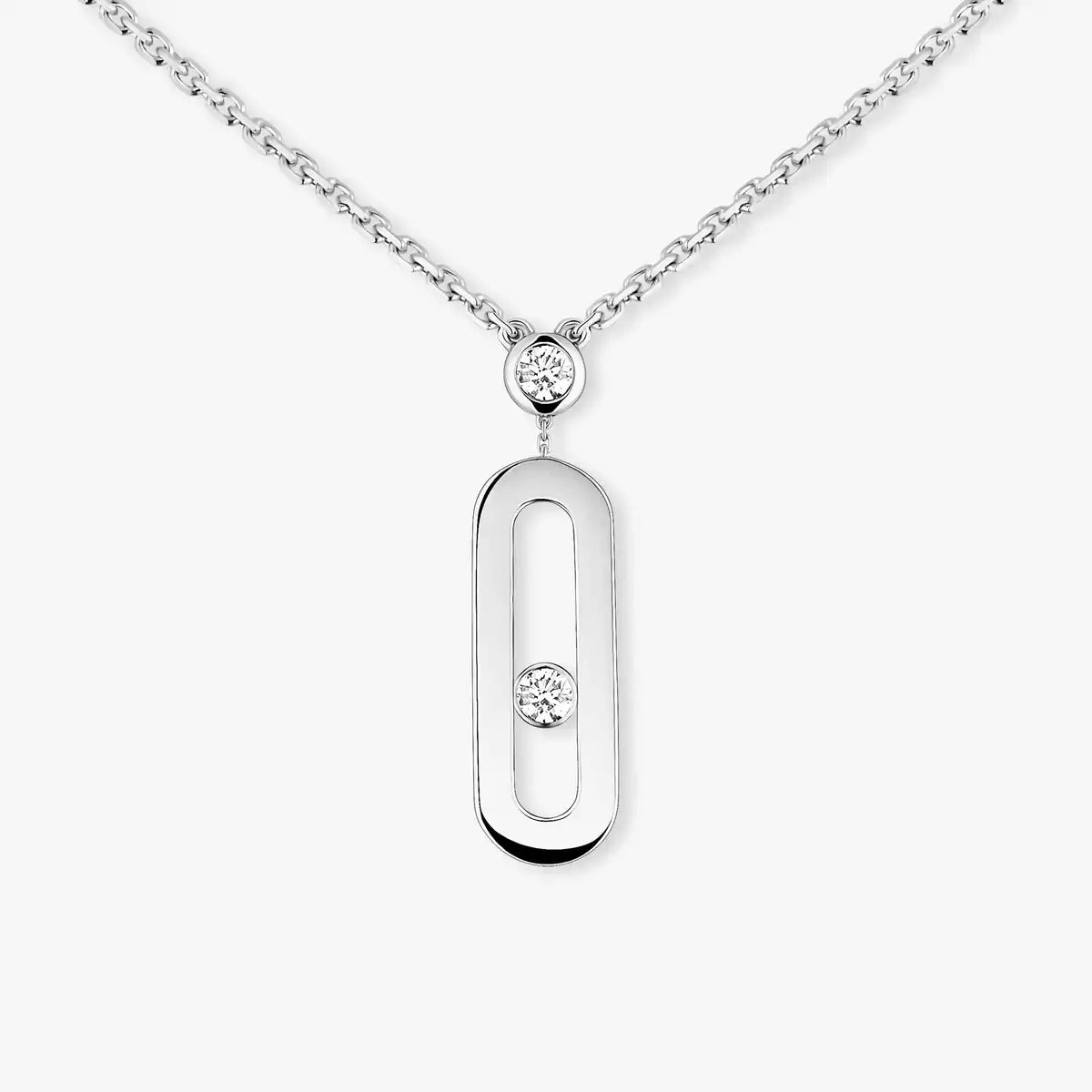 [Max Jewelry] Move Uno Gold Diamond Long Necklace