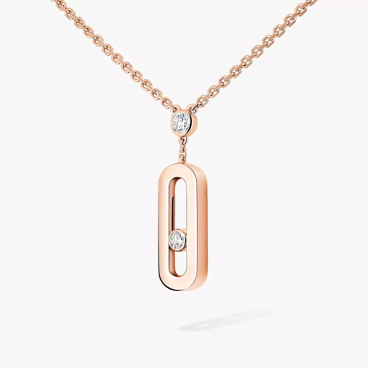 [Max Jewelry] Move Uno Gold Diamond Long Necklace
