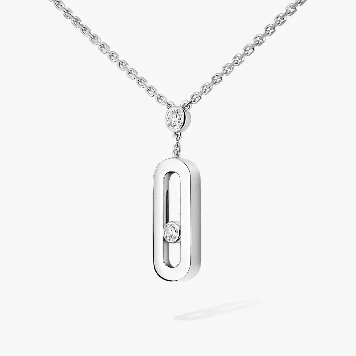 [Max Jewelry] Move Uno Gold Diamond Long Necklace