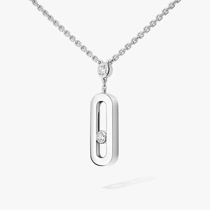 [Max Jewelry] Move Uno Gold Diamond Long Necklace