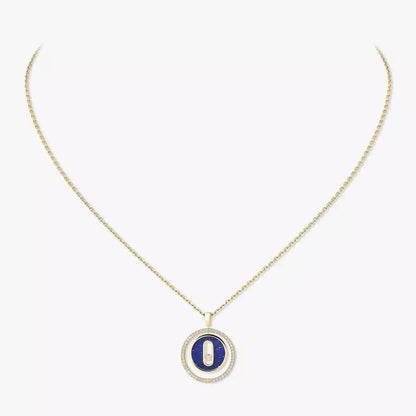 [Plus&Max]Lucky Move Diamond Necklace in Rose Gold and White Mother-of-Pearl