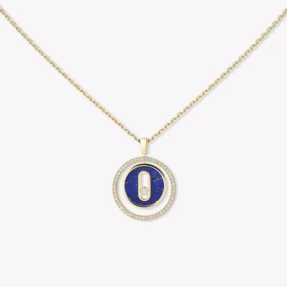 [Max Jewelry]Lucky Move Diamond Necklace in Rose Gold and White Mother-of-Pearl