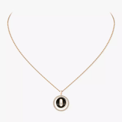 [Max Jewelry]Lucky Move Diamond Necklace in Rose Gold and White Mother-of-Pearl