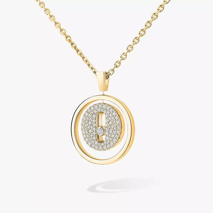 [Plus&Max] Lucky Move Diamond Necklace