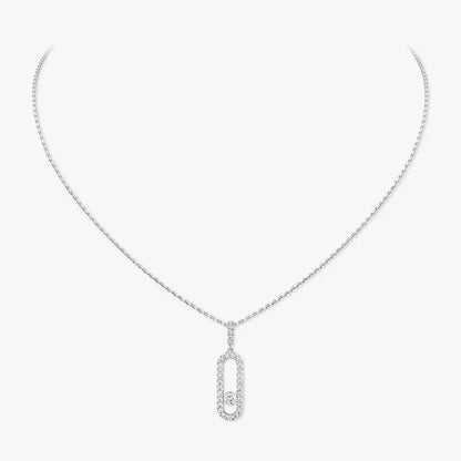 [Plus&Max]Move Uno Diamond Necklace in Rose Gold